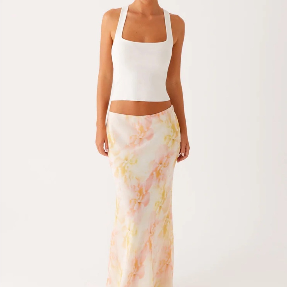 Peppermayo Pastel Floral Maxi Skirt